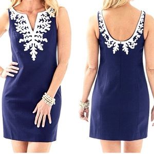 Lilly Pulitzer Gabby Shift Dress in Navy